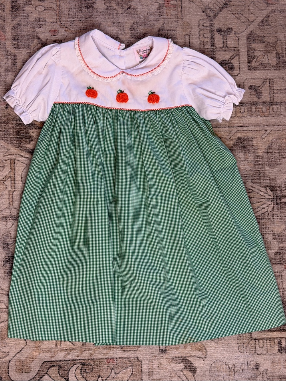 Smocked Pumpkin Dress - The Smocking Place